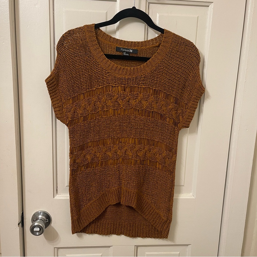 Forever 21 Women's burnt orange Knit Sweater